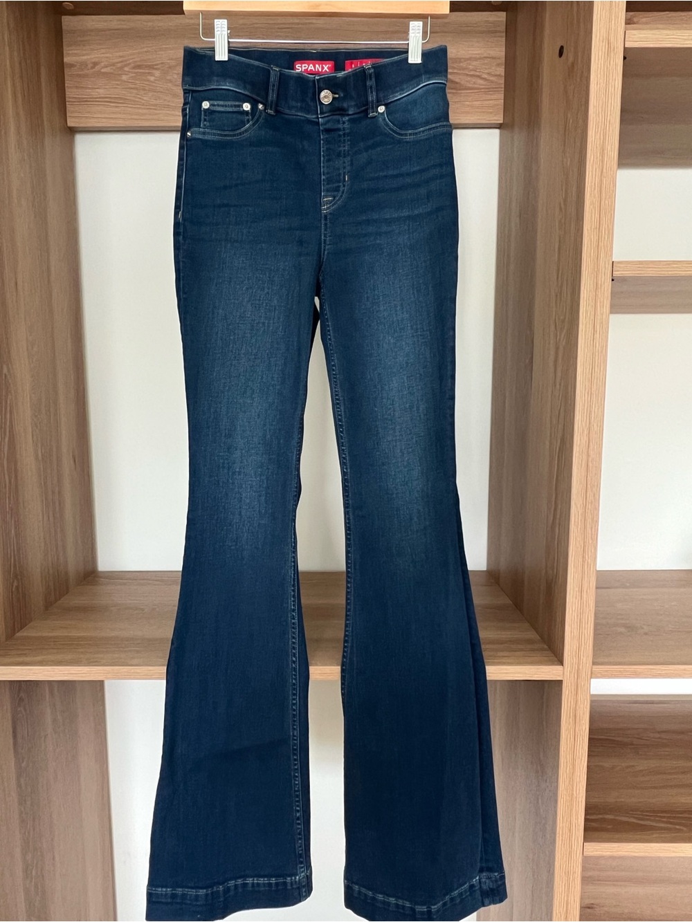 SPANX Women’s Dark Indigo Flare Jeans